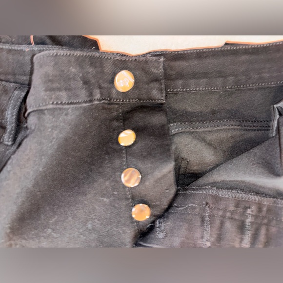 COPY - Black multi zippered nwot 38x32 means baggy zip ankle la flare Japanese … - Picture 7 of 16